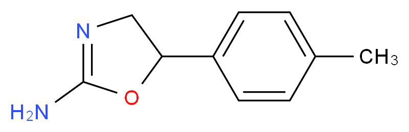 5-(4-methylphenyl)-4,5-dihydro-1,3-oxazol-2-amine_分子结构_CAS_959249-62-8
