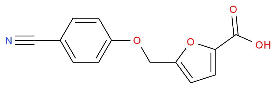 5-(4-cyanophenoxymethyl)furan-2-carboxylic acid_分子结构_CAS_)