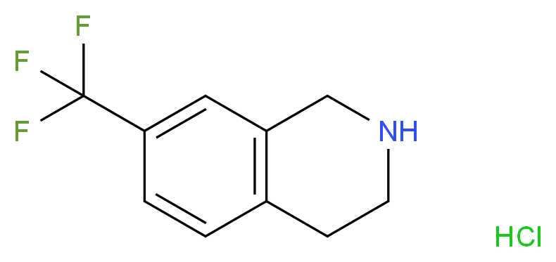 7-TRIFLUOROMETHYL-1,2,3,4-TETRAHYDRO-ISOQUINOLINE HYDROCHLORIDE_分子结构_CAS_220247-87-0)