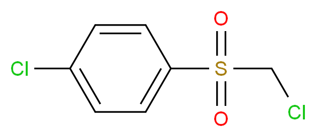 1-chloro-4-chloromethanesulfonylbenzene_分子结构_CAS_5943-04-4