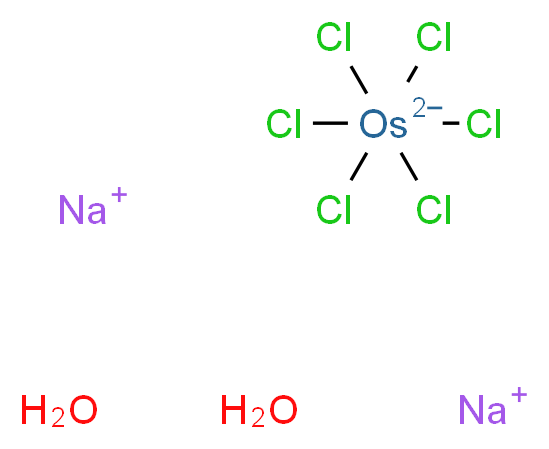 disodium hexachloroosmiumdiuide dihydrate_分子结构_CAS_1307-81-9