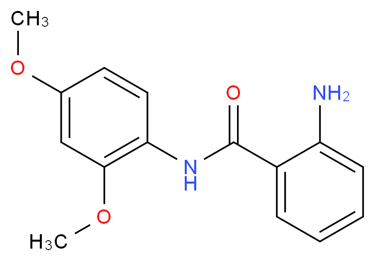 2-Amino-N-(2,4-dimethoxy-phenyl)-benzamide_分子结构_CAS_93988-27-3)