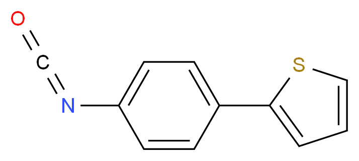 2-(4-isocyanatophenyl)thiophene_分子结构_CAS_852180-40-6