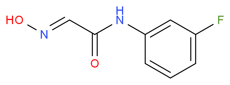 (2E)-N-(3-fluorophenyl)-2-(N-hydroxyimino)acetamide_分子结构_CAS_350-78-7