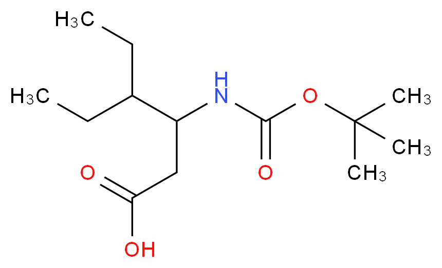 3-TERT-BUTOXYCARBONYLAMINO-4-ETHYL-HEXANOIC ACID_分子结构_CAS_776330-51-9)