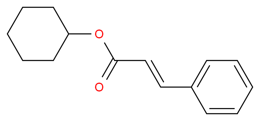 cyclohexyl (2E)-3-phenylprop-2-enoate_分子结构_CAS_7779-17-1