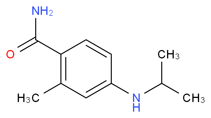 2-methyl-4-(propan-2-ylamino)benzamide_分子结构_CAS_)