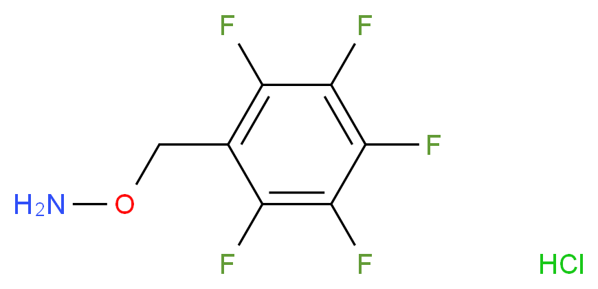 O-[(pentafluorophenyl)methyl]hydroxylamine hydrochloride_分子结构_CAS_57981-02-9