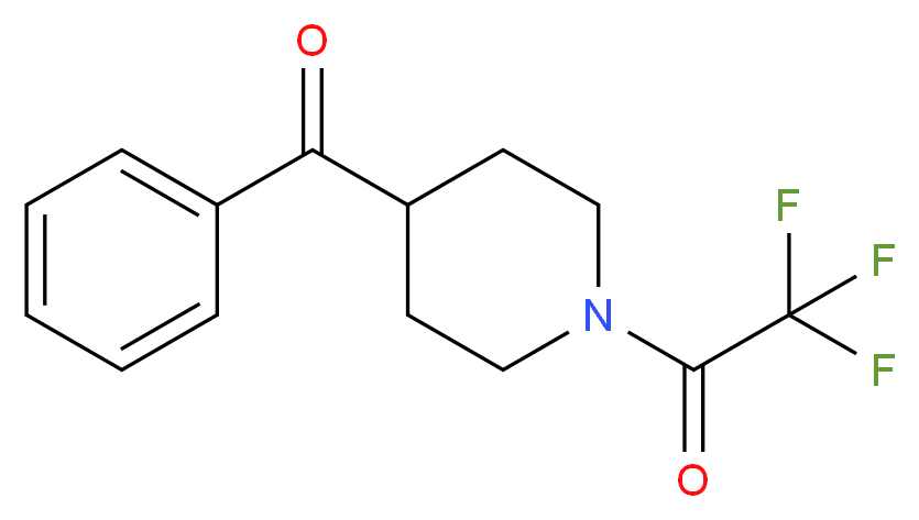 2,2,2-Trifluoro-1-(4-benzoylpiperidin-1-yl)ethanone_分子结构_CAS_257946-67-1)