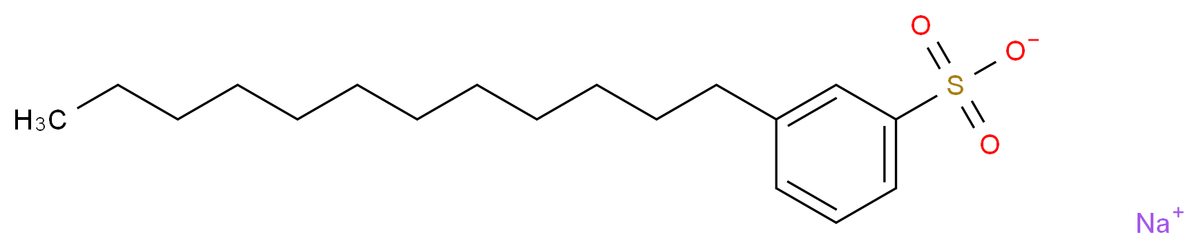 sodium 3-dodecylbenzene-1-sulfonate_分子结构_CAS_25155-30-0