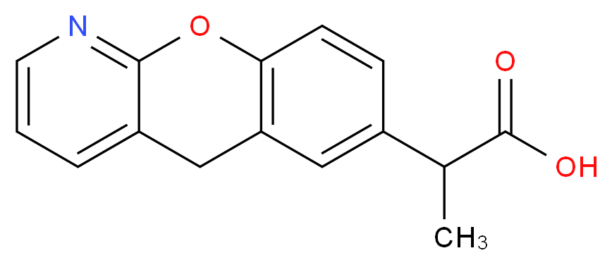 2-{5H-chromeno[2,3-b]pyridin-7-yl}propanoic acid_分子结构_CAS_52549-17-4