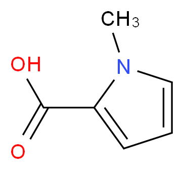 1-methyl-1H-pyrrole-2-carboxylic acid_分子结构_CAS_6973-60-0