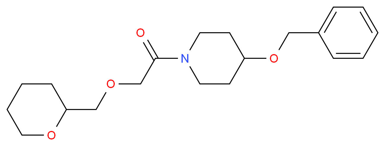 4-(benzyloxy)-1-[(tetrahydro-2H-pyran-2-ylmethoxy)acetyl]piperidine_分子结构_CAS_)