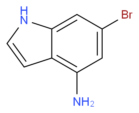 6-bromo-1H-indol-4-amine_分子结构_CAS_350800-81-6