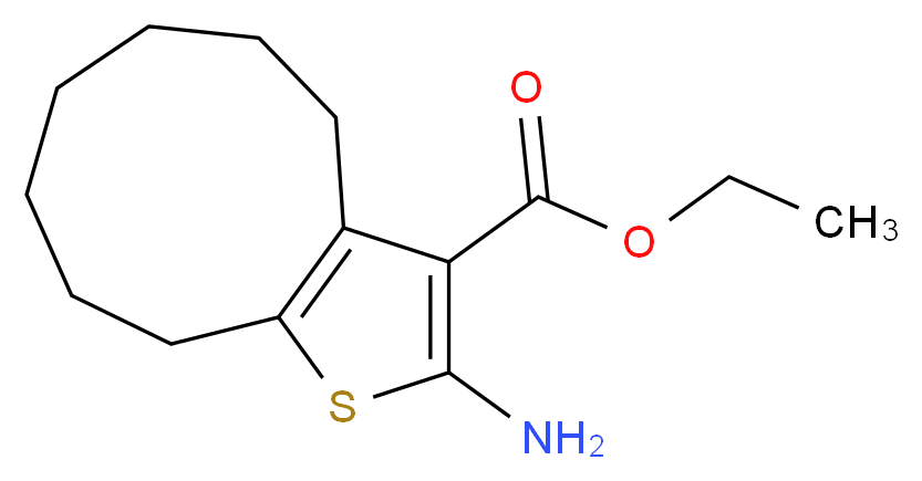Ethyl 2-amino-5,6,7,8,9,10-hexahydro-4H-cyclonona[b]thiophene-3-carboxylate_分子结构_CAS_)