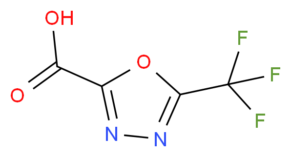 5-(trifluoromethyl)-1,3,4-oxadiazole-2-carboxylic acid_分子结构_CAS_944898-06-0