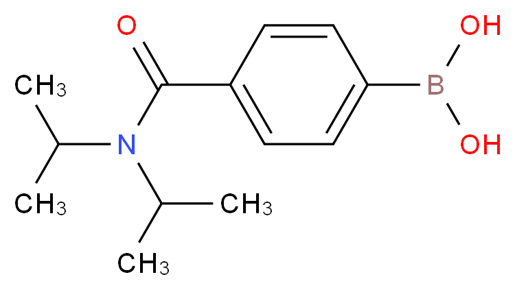 {4-[bis(propan-2-yl)carbamoyl]phenyl}boronic acid_分子结构_CAS_850568-33-1