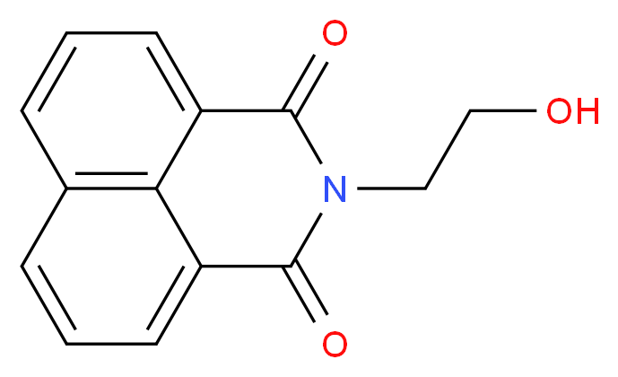 3-(2-hydroxyethyl)-3-azatricyclo[7.3.1.0^{5,13}]trideca-1(13),5,7,9,11-pentaene-2,4-dione_分子结构_CAS_5450-40-8