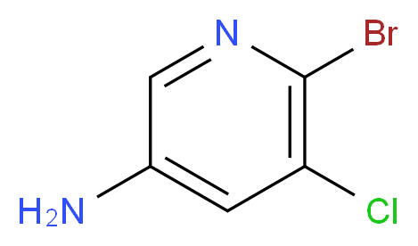 6-bromo-5-chloropyridin-3-amine_分子结构_CAS_30284-52-5