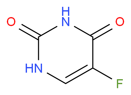 5-fluoro-1,2,3,4-tetrahydropyrimidine-2,4-dione_分子结构_CAS_51-21-8