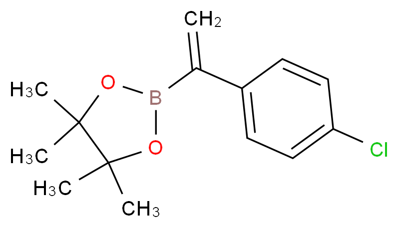 1-(4-氯苯基)乙烯基硼酸频哪酯_分子结构_CAS_850567-54-3)