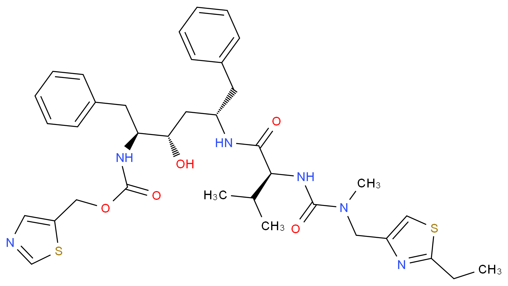 2-Desisopropyl-2-ethyl Ritonavir_分子结构_CAS_165315-26-4)