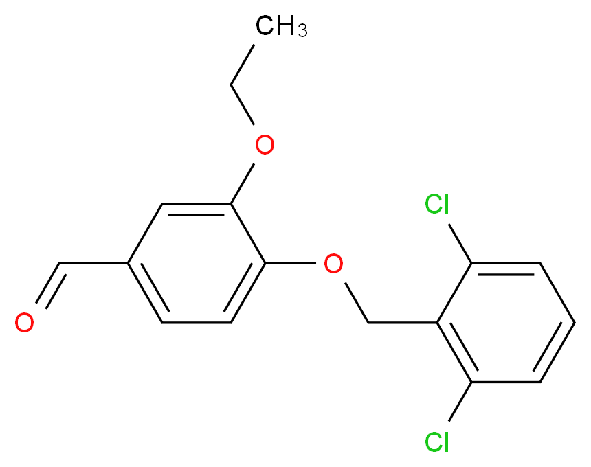 4-[(2,6-Dichlorobenzyl)oxy]-3-ethoxybenzaldehyde_分子结构_CAS_)