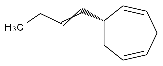 (6R)-6-(but-1-en-1-yl)cyclohepta-1,4-diene_分子结构_CAS_33156-93-3