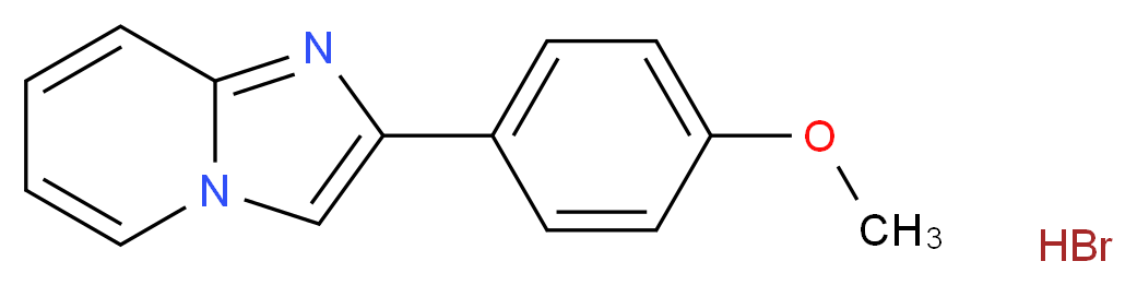 2-(4-methoxyphenyl)imidazo[1,2-a]pyridine hydrobromide_分子结构_CAS_31563-00-5