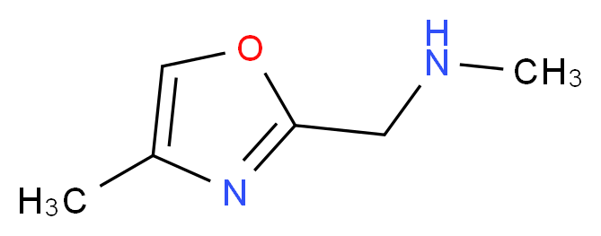 methyl[(4-methyl-1,3-oxazol-2-yl)methyl]amine_分子结构_CAS_1196151-82-2