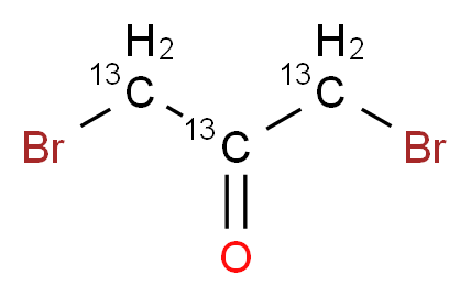 1,3-Dibromoacetone-13C3_分子结构_CAS_1313734-85-8)