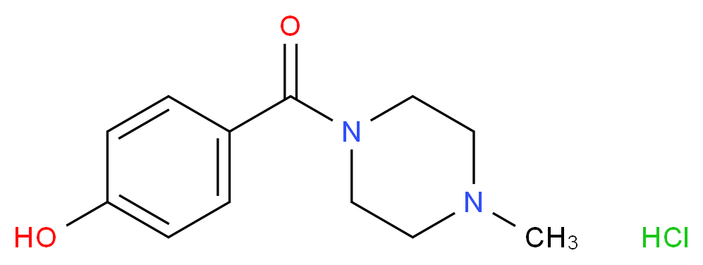 4-[(4-methylpiperazin-1-yl)carbonyl]phenol hydrochloride_分子结构_CAS_)