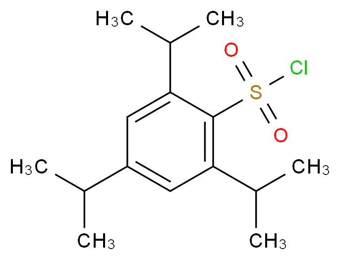 2,4,6-triisopropylbenzenesulfonyl chloride_分子结构_CAS_6553-96-4)