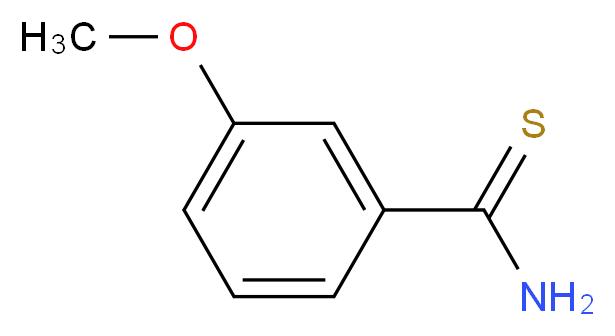 3-甲氧基硫代苯甲酰胺_分子结构_CAS_64559-06-4)