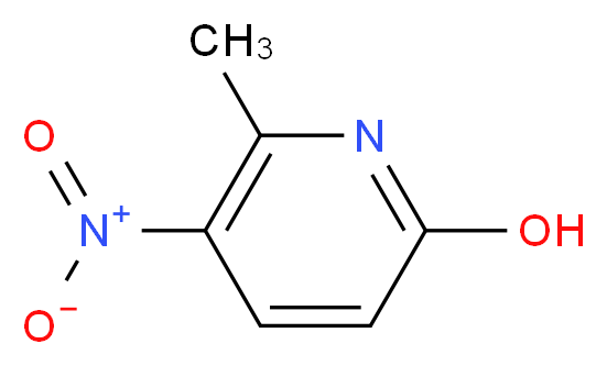 2-羟基-6-甲基-5-硝基吡啶_分子结构_CAS_28489-45-4)