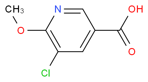 5-Chloro-6-methoxypyridine-3-carboxylic acid_分子结构_CAS_884494-85-3)