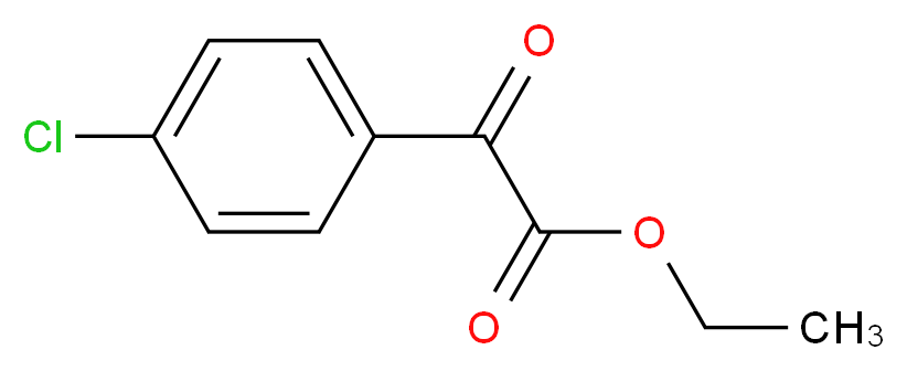 Ethyl 4-chlorobenzoylforMate_分子结构_CAS_34966-48-8)