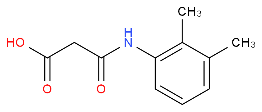 2-[(2,3-dimethylphenyl)carbamoyl]acetic acid_分子结构_CAS_95262-02-5