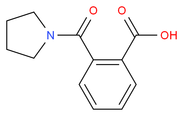 2-(pyrrolidin-1-ylcarbonyl)benzoic acid_分子结构_CAS_20320-43-8)