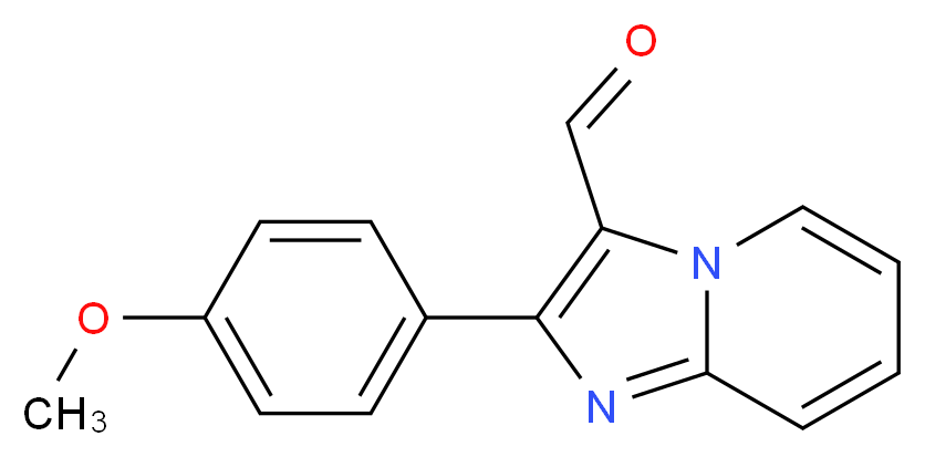 2-(4-methoxyphenyl)imidazo[1,2-a]pyridine-3-carbaldehyde_分子结构_CAS_426239-77-2