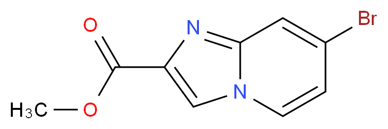 7-Bromoimidazo[1,2-a]pyridine-2-carboxylic acid methyl ester_分子结构_CAS_1170024-19-7)