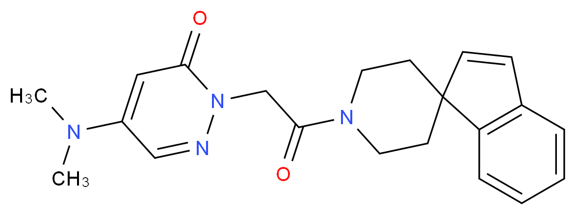 5-(dimethylamino)-2-[2-oxo-2-(1'H-spiro[indene-1,4'-piperidin]-1'-yl)ethyl]-3(2H)-pyridazinone_分子结构_CAS_)