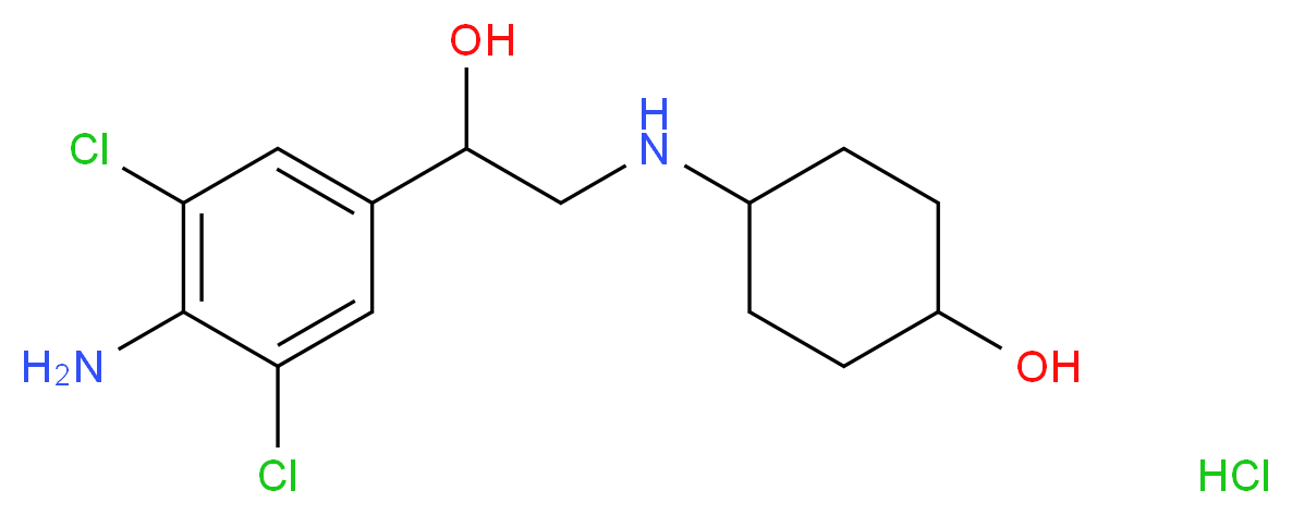 Clencyclohexerol hydrochloride_分子结构_CAS_157877-79-7(freebase))