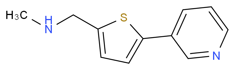 methyl({[5-(pyridin-3-yl)thiophen-2-yl]methyl})amine_分子结构_CAS_837376-49-5