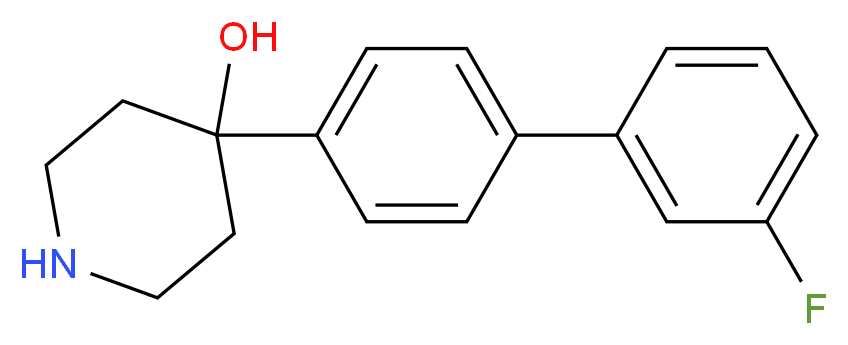 4-(3'-fluoro-4-biphenylyl)-4-piperidinol_分子结构_CAS_)
