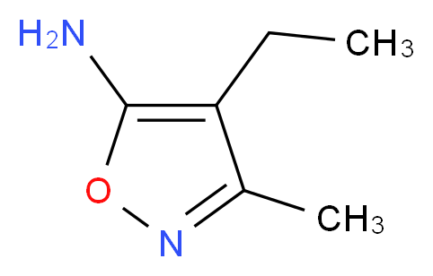 4-ethyl-3-methylisoxazol-5-amine_分子结构_CAS_91084-67-2)