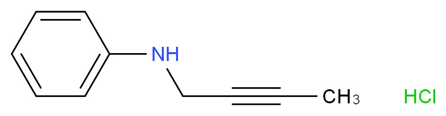 N-(but-2-yn-1-yl)aniline hydrochloride_分子结构_CAS_1185302-18-4