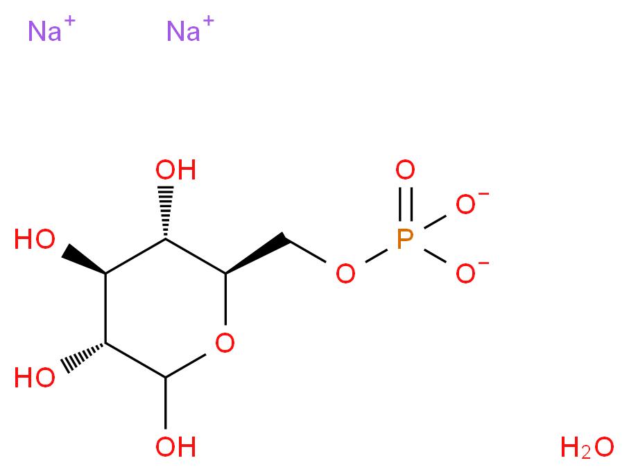 D-Glucose 6-phosphate 二钠盐 水合物_分子结构_CAS_3671-99-6)