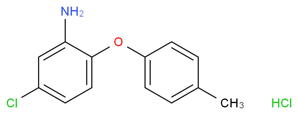 5-chloro-2-(4-methylphenoxy)aniline hydrochloride_分子结构_CAS_16824-48-9