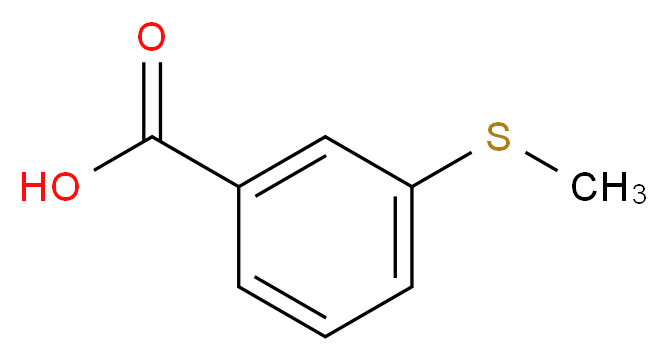 3-(硫代甲基)苯甲酸_分子结构_CAS_825-99-0)